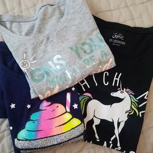 Girls Justice t shirt lot